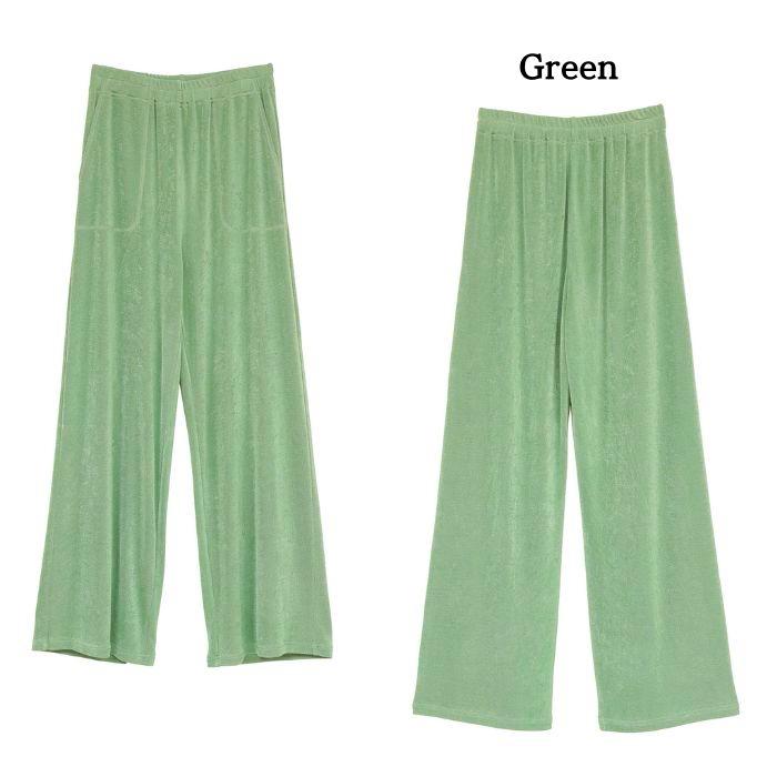 即日発送 CLANE 正規商品 ボトムス クラネ ブライト ジャージー パンツ BRIGHT JERSEY PANTS アイボリー/ベージュ/グリーン/ブラック 4色展開 2026春夏新作 | CLANE | 03