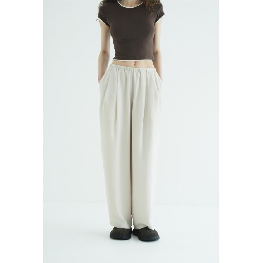 CLANE（クラネ） 正規商品 パンツ ドローストリング ルーズ タック