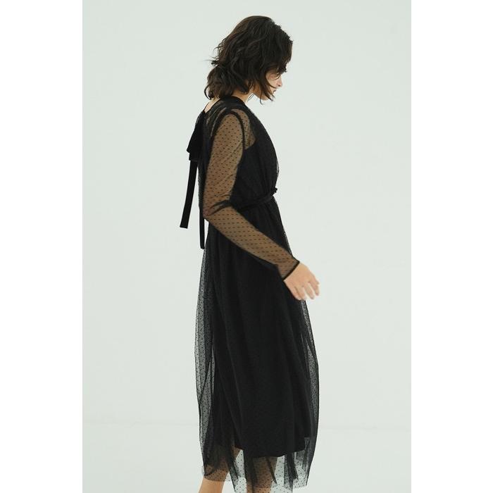 ワンピース CLANE DOT SHEER CACHECOEUR ONEPIECE DOT SHEER CACHECOEUR ONEPIECE｜DRESS(ドレス)｜CLANE OFFICIAL