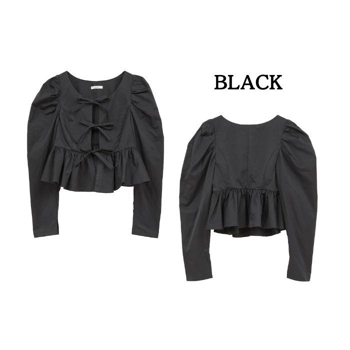 CLANE（クラネ） 即日発送 正規商品 ショート ぺプラム リボン
