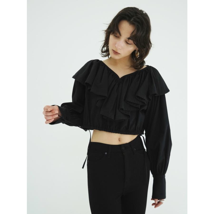 CLANE（クラネ） 即日発送 正規商品 フリルカラー ショート ブラウス