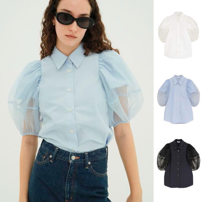 新作★クラネ　シャツ　Clane PLEAT LAYER N/S SHIRT CLANE（クラネ） 正規商品 シャツ トップス ニュアンス ショルダー