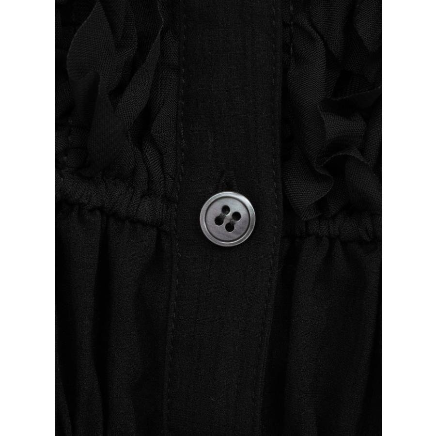 CLANE（クラネ） 正規商品 Wフェイス トップステッチ フリル トップス