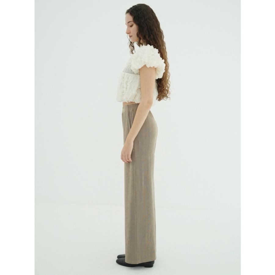 CLANE（クラネ） 正規商品 Wフェイス トップステッチ フリル トップス