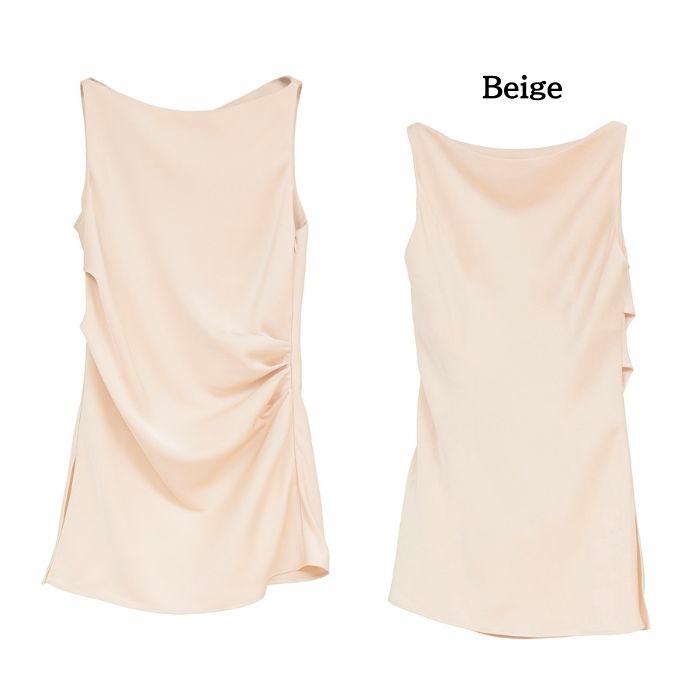 CLANE（クラネ） 正規商品 サテン ドレープ トップス SATIN DRAPE TOPS