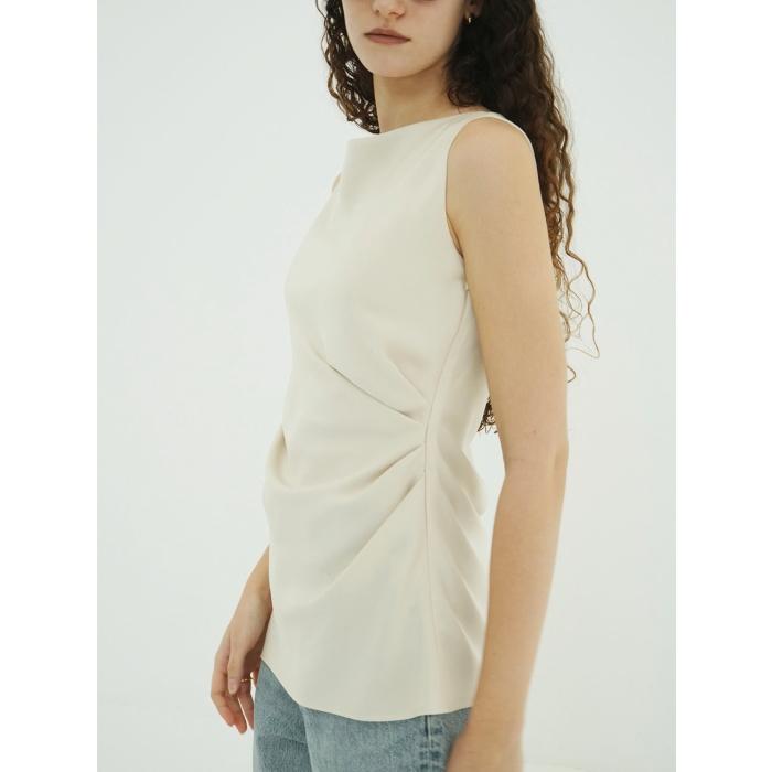 CLANE（クラネ） 正規商品 サテン ドレープ トップス SATIN DRAPE TOPS