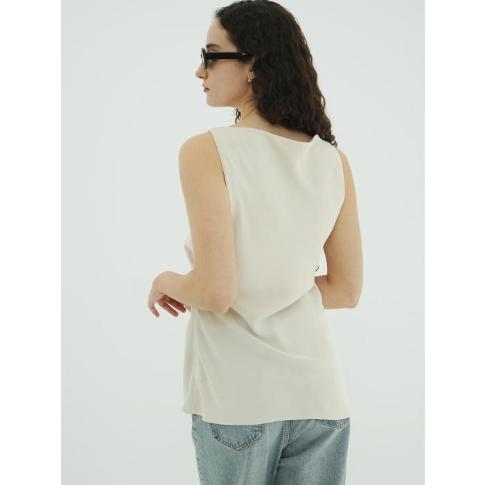 CLANE（クラネ） 正規商品 サテン ドレープ トップス SATIN DRAPE TOPS