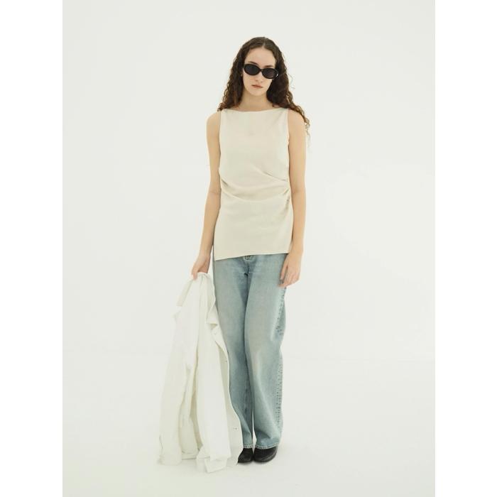 CLANE（クラネ） 正規商品 サテン ドレープ トップス SATIN DRAPE TOPS