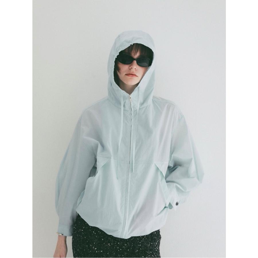 CLANE クラネ SHEER AIRY ZIP HOODIE CLANE（クラネ） 即日発送 正規商品 トップス クリンクルド シアー