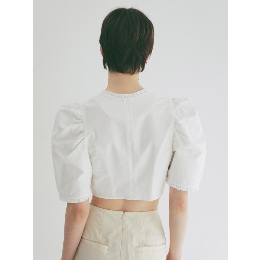 CLANE（クラネ） 即日発送 正規商品 フリル リボン ショート ブラウス