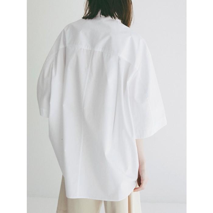 即日発送 CLANE 正規商品 シャツ クラネ ハーフ スリーブ シャツ HALF SLEEVE HUGE SHIRTS ホワイト/グレー/ストライプ 3色展開 2026春夏新作の画像