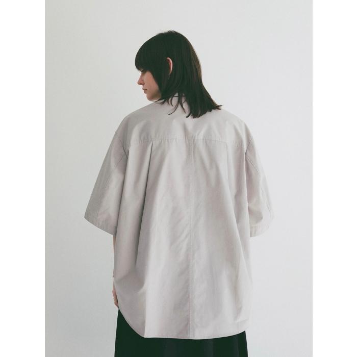 即日発送 CLANE 正規商品 シャツ クラネ ハーフ スリーブ シャツ HALF SLEEVE HUGE SHIRTS ホワイト/グレー/ストライプ 3色展開 2026春夏新作の画像