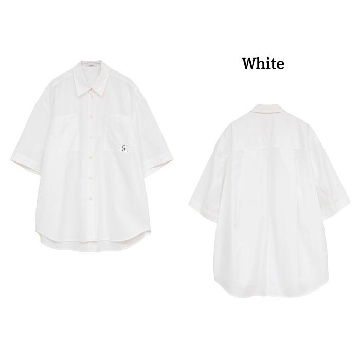 即日発送 CLANE 正規商品 シャツ クラネ ハーフ スリーブ シャツ HALF SLEEVE HUGE SHIRTS ホワイト/グレー/ストライプ 3色展開 2026春夏新作の画像