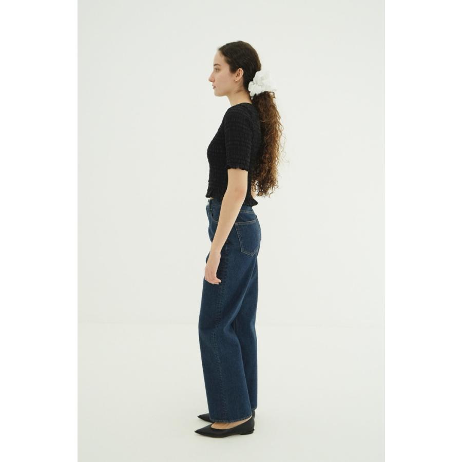 即日発送 CLANE 正規商品 トップス クラネ シャーリング ハーフスリーブ ブラウス SHIRRING HALF SLEEVE BLOUSE 3色展開 2026春夏新作の画像