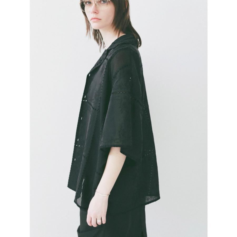CLANE（クラネ） 即日発送 正規商品 刺繍 レース ボックス シャツ