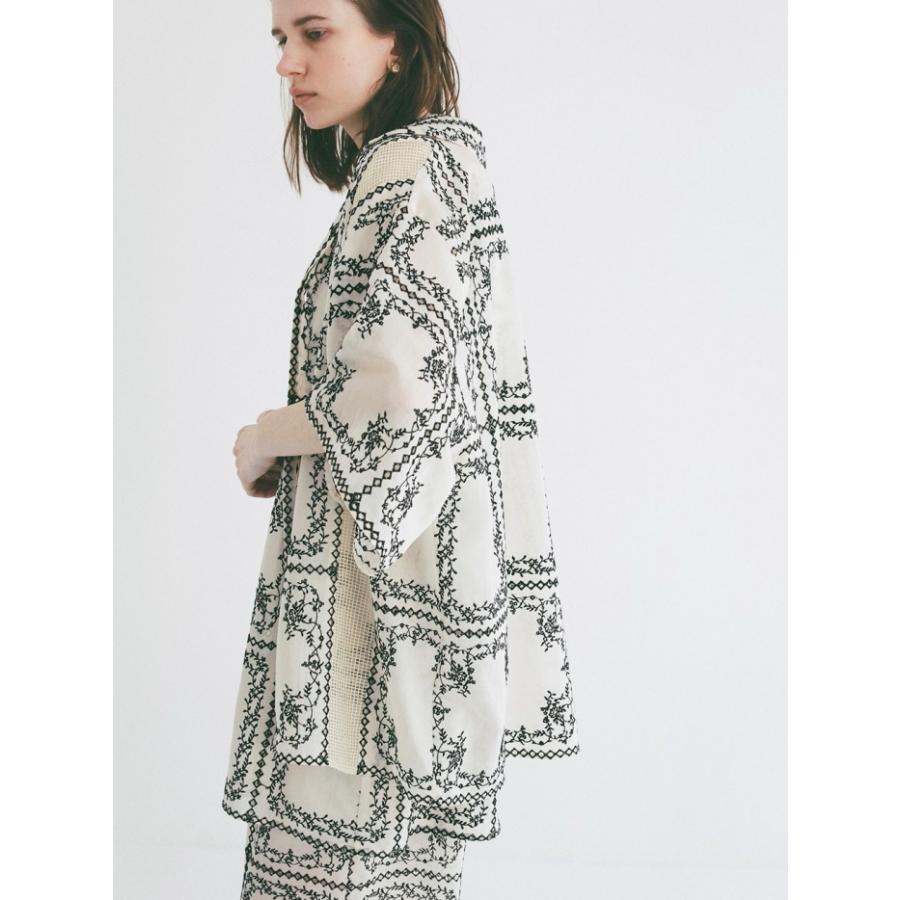 CLANE（クラネ） 即日発送 正規商品 刺繍 レース ボックス シャツ