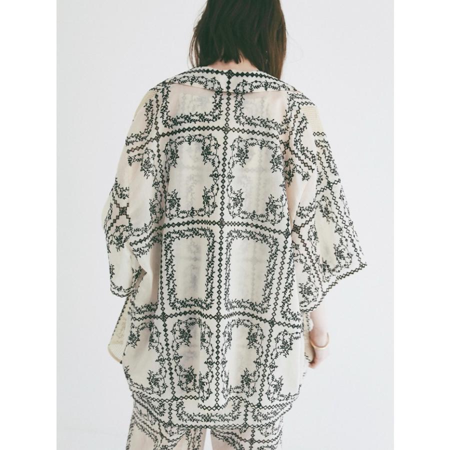 CLANE（クラネ） 即日発送 正規商品 刺繍 レース ボックス シャツ