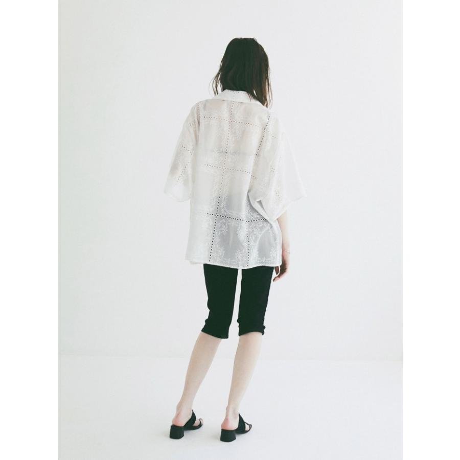 CLANE（クラネ） 即日発送 正規商品 刺繍 レース ボックス シャツ