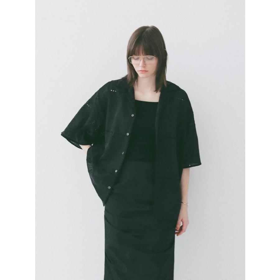 CLANE（クラネ） 即日発送 正規商品 刺繍 レース ボックス シャツ