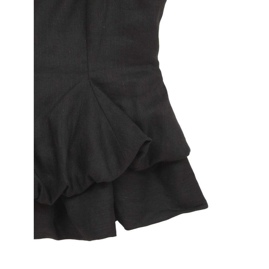 即日発送 CLANE 正規商品 クラネ バブル ペプラム キャミ トップス BUBBLE PEPLUM CAMI TOPS ベージュ/ブラック BEIGE/BLACK 2色展開 2026春夏新作の画像