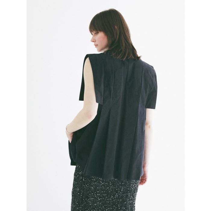 即日発送 CLANE 正規商品 トップス クラネ パネル プリーツ スクエア スリーブ シャツ PANELL PLEAT SQUARE SLEEVE SHIRTS 3色展開 2026春夏新作の画像