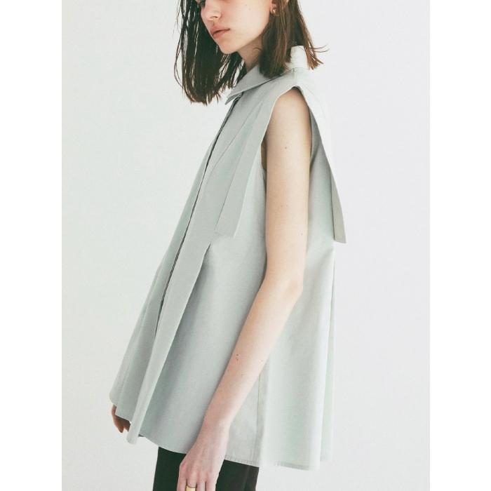 即日発送 CLANE 正規商品 トップス クラネ パネル プリーツ スクエア スリーブ シャツ PANELL PLEAT SQUARE SLEEVE SHIRTS 3色展開 2026春夏新作の画像