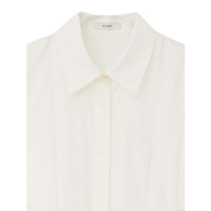即日発送 CLANE 正規商品 トップス クラネ パネル プリーツ スクエア スリーブ シャツ PANELL PLEAT SQUARE SLEEVE SHIRTS 3色展開 2026春夏新作の画像