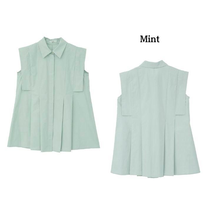即日発送 CLANE 正規商品 トップス クラネ パネル プリーツ スクエア スリーブ シャツ PANELL PLEAT SQUARE SLEEVE SHIRTS 3色展開 2026春夏新作の画像