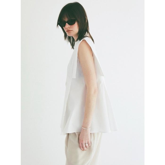 即日発送 CLANE 正規商品 トップス クラネ パネル プリーツ スクエア スリーブ シャツ PANELL PLEAT SQUARE SLEEVE SHIRTS 3色展開 2026春夏新作の画像