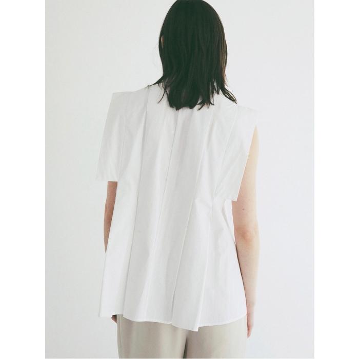 即日発送 CLANE 正規商品 トップス クラネ パネル プリーツ スクエア スリーブ シャツ PANELL PLEAT SQUARE SLEEVE SHIRTS 3色展開 2026春夏新作の画像