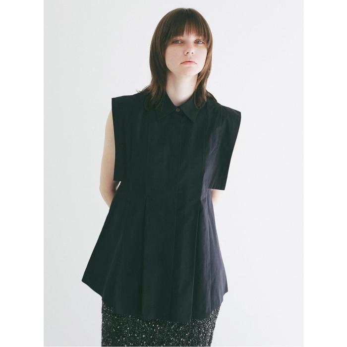 即日発送 CLANE 正規商品 トップス クラネ パネル プリーツ スクエア スリーブ シャツ PANELL PLEAT SQUARE SLEEVE SHIRTS 3色展開 2026春夏新作の画像