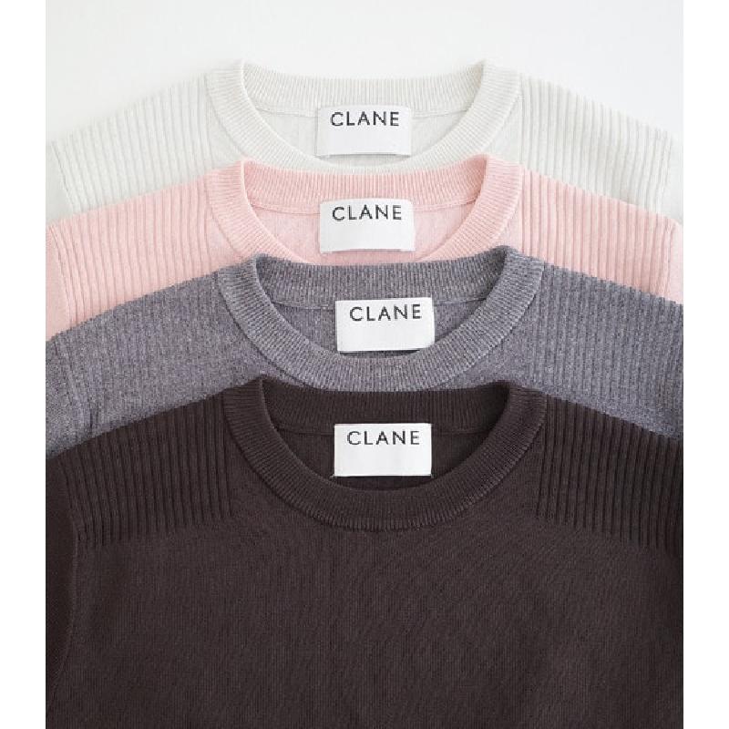 CLANE クラネ ニットトップス 新品未使用タグ付き CLANE（クラネ） 正規商品 ベーシック コンパクト ニット トップス