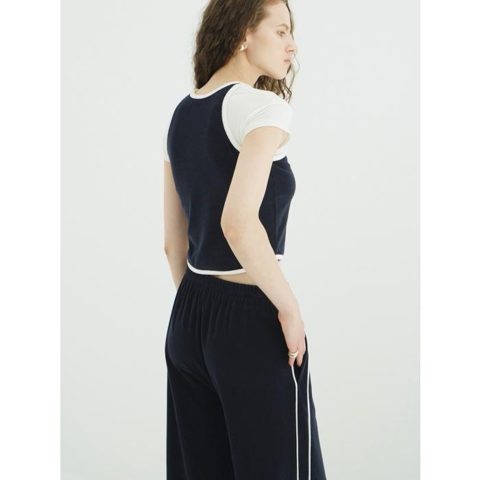 CLANE（クラネ） 正規商品 セットアップ パイルコントラスト ライン