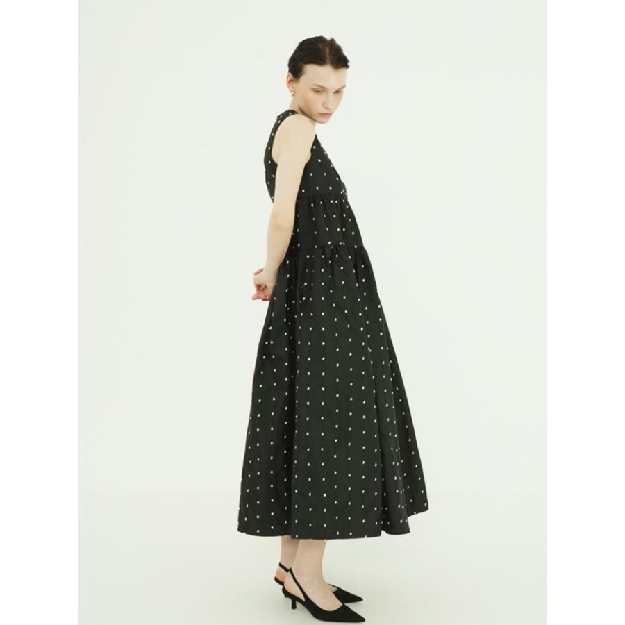 CLANE（クラネ） 正規商品 ドット タイ ボリューム ワンピ―ス DOT
