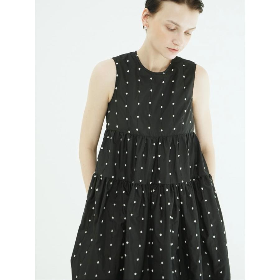 CLANE（クラネ） 正規商品 ドット タイ ボリューム ワンピ―ス DOT