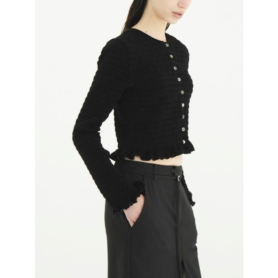 CLANE（クラネ） 正規商品 シャーリング ボタン トップス SHIRRING