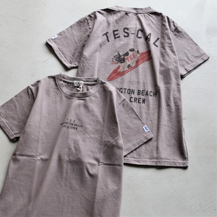 テス Tシャツ TES ハンティントン ブヒ クルー Tシャツ HUNTINGTON BUHI CREW TEE チャコール CHARCOAL