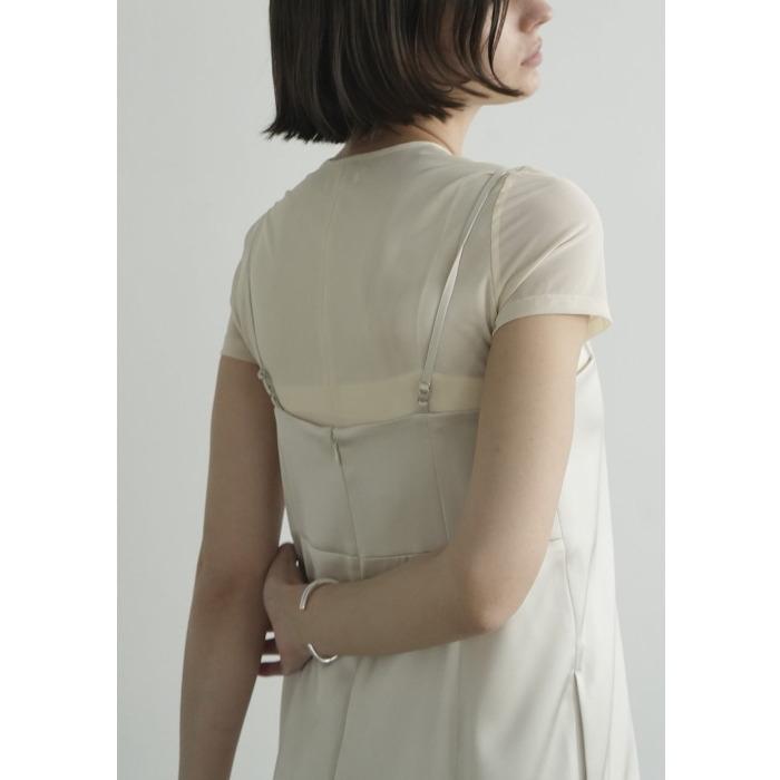 CLANE 正規商品 トップス クラネ シアー メッシュ ハーフ スリーブ トップス SHEER MESH HALF SLEEVE TOPS アイボリー IVORY 2024春夏新作｜charger｜03