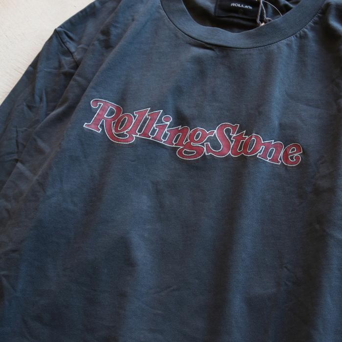 ローラス Tシャツ ROLLAS ローリングストーン 81 ロンT Rolling Stone 81 Long Sleeve Tee ウォッシュド ブラック Washed Black 2022秋冬新作｜charger｜10