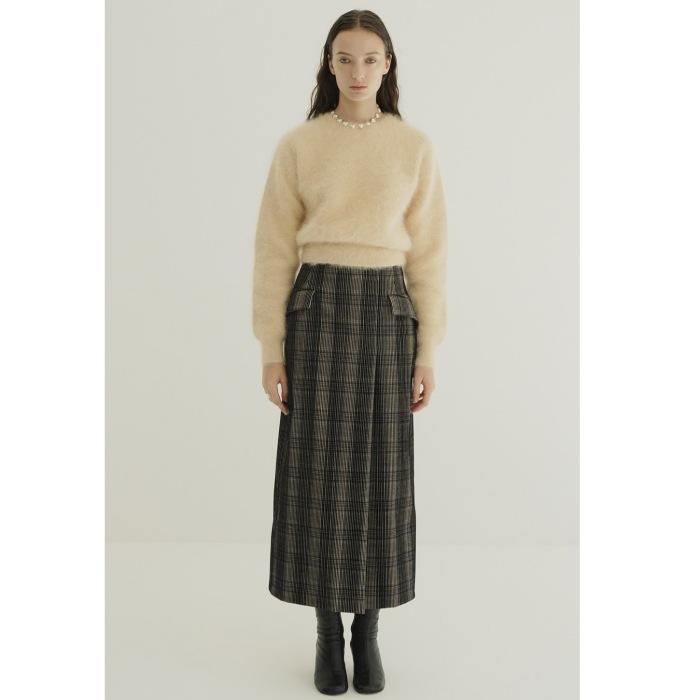 CLANE 正規商品 スカート クラネ ハイウエスト タック マキシ H/W TUCK 