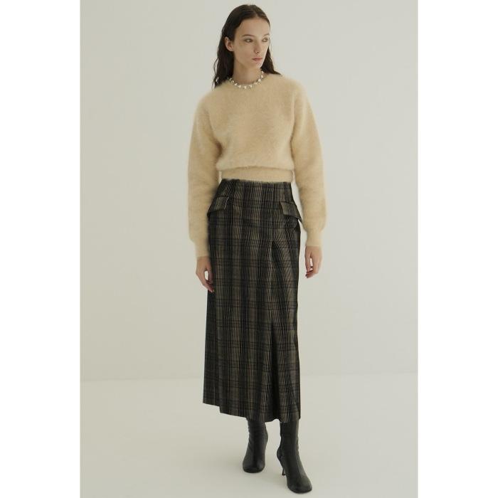 CLANE H/W Tuck Maxi Skirt クラネ 