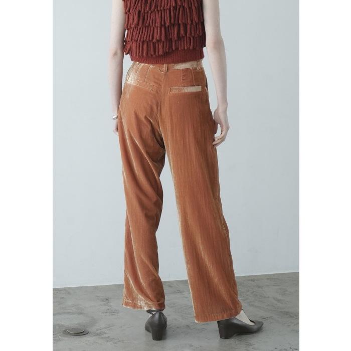 CLANE SALE 50%OFF 正規商品 パンツ クラネ ベロア タック ワイド 