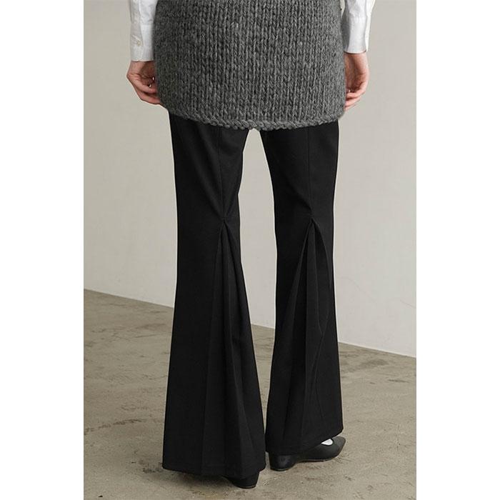 CLANE 正規商品 パンツ クラネ バック プリーツ フレア BACK PLEATS 