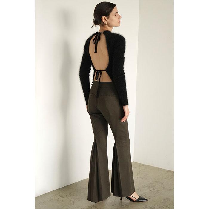 CLANE 正規商品 パンツ クラネ バック プリーツ フレア BACK PLEATS 
