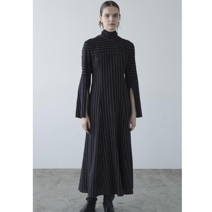 CLANE 正規商品 ワンピース クラネ ストライプ タイ アレンジ フレアー  