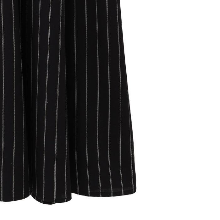 CLANE 正規商品 ワンピース クラネ ストライプ タイ アレンジ フレアー 