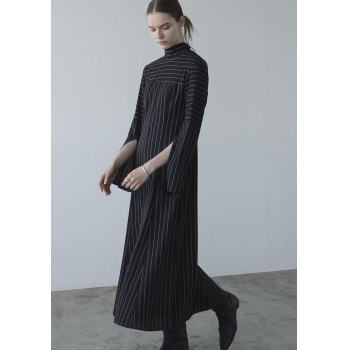 CLANE 正規商品 ワンピース クラネ ストライプ タイ アレンジ フレアー  