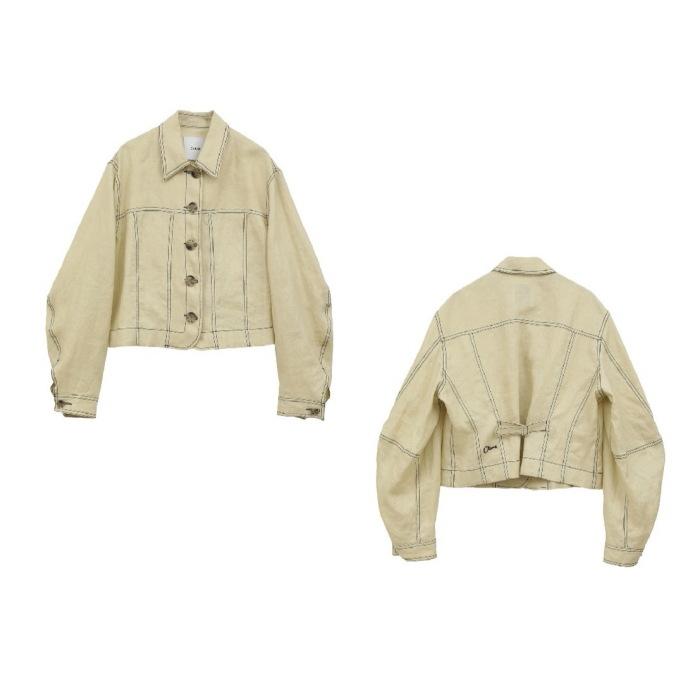 CLANE 正規商品 アウター クラネ リネン シャツ ジャケット LINEN 