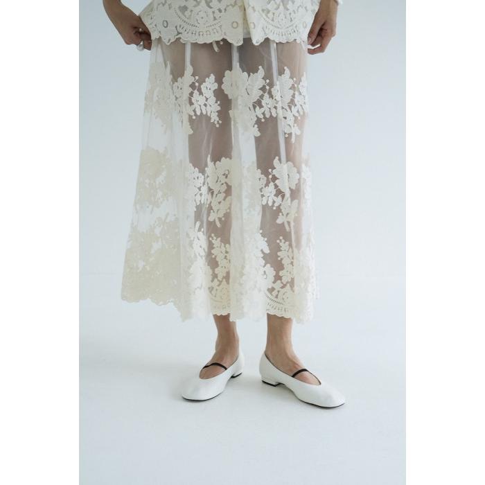 CLANE 正規商品 スカート クラネ シアー フラワー レース SHEER FLOWER  
