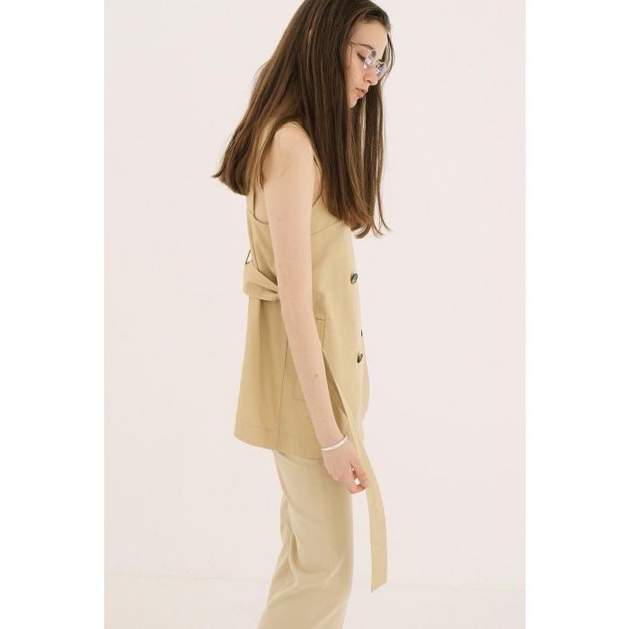 トップス CLANE TRENCH DETAIL BUSTIER CLANE/クラネ】TRENCH DETAIL BUSTIER/トレンチディティール